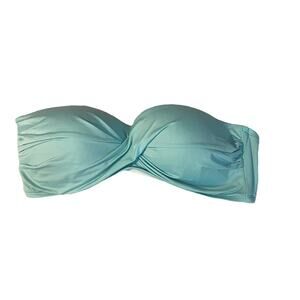 Mossimo Teal Blue Strapless Bandeau Bikini Top Women’s XL